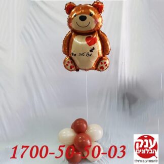 דובי מאוהב עם כיתוב אישי